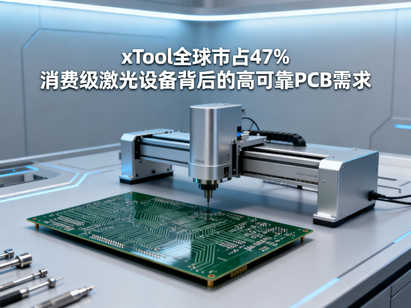 xTool全球市占47%：消费级激光设备背后的高可靠PCB需求