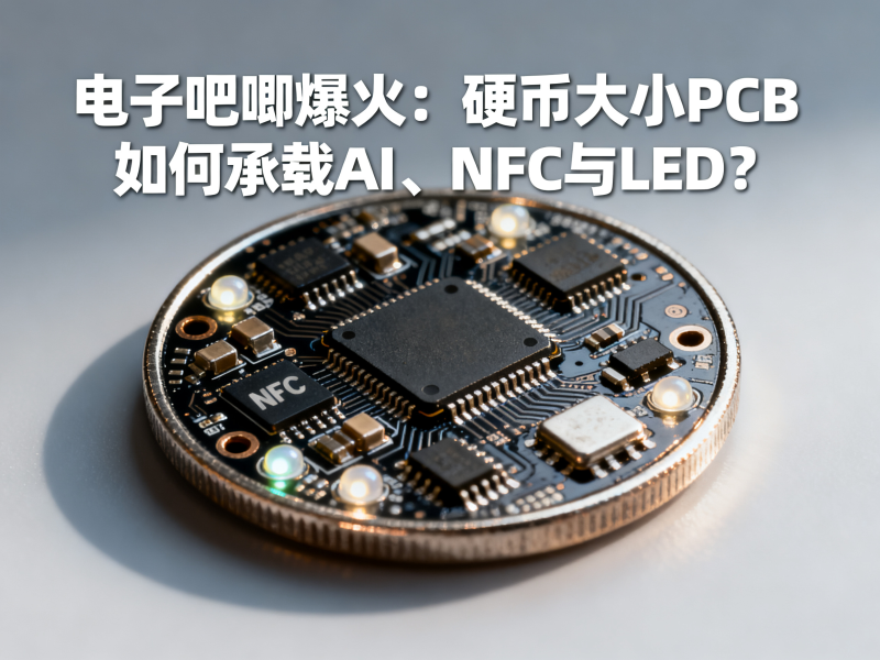 电子吧唧爆火：硬币大小PCB如何承载AI、NFC与LED？