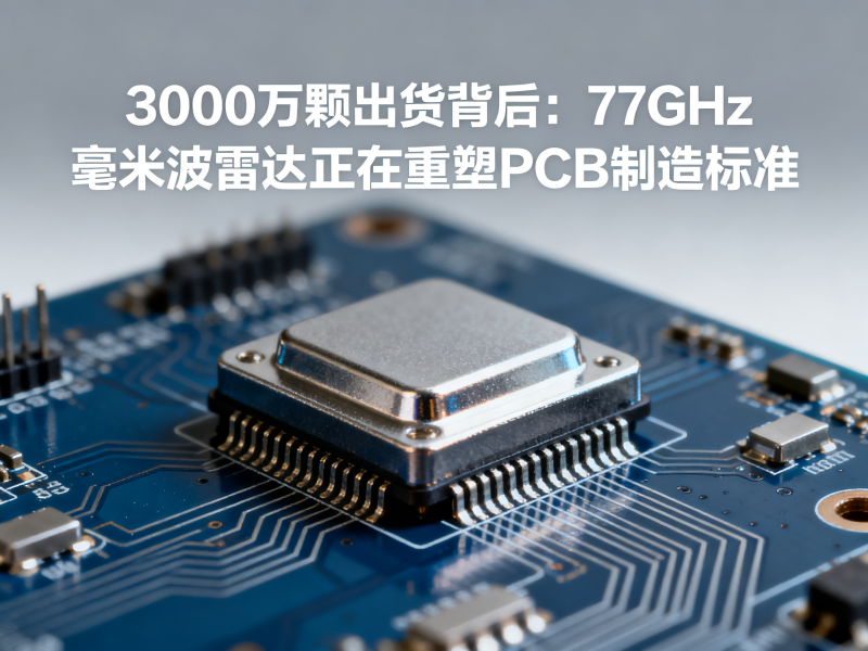 3000万颗出货背后：77GHz毫米波雷达正在重塑PCB制造标准
