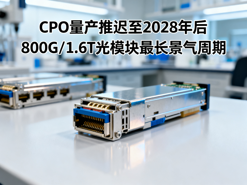 光模块大利好！CPO量产延后，800G/1.6T需求天花板再次抬升