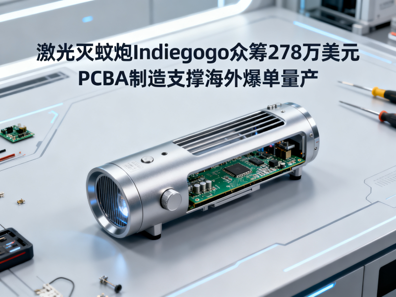 激光灭蚊炮Indiegogo众筹278万美元：PCBA制造如何支撑海外爆单量产