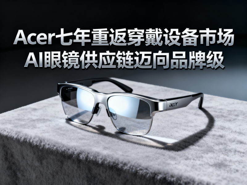 Acer七年重返穿戴设备市场：AI眼镜供应链迈向品牌级