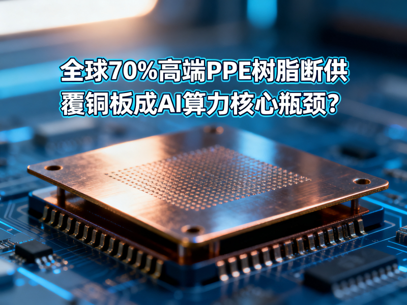 全球70%高端PPE树脂断供，覆铜板为何成AI算力背后的核心瓶颈？