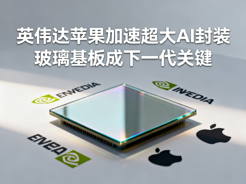 英伟达和苹果加速超大AI封装，玻璃基板成下一代封装关键