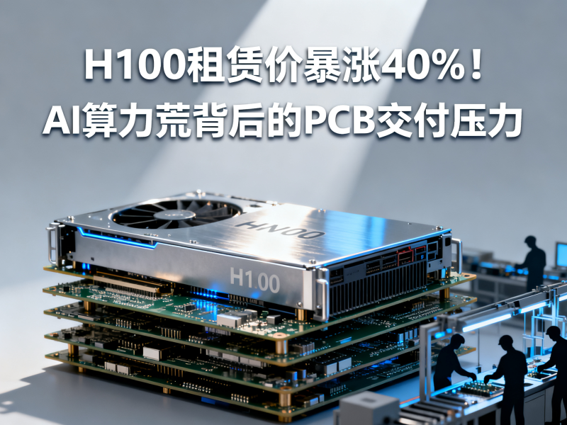 H100租赁价暴涨40%！AI算力荒背后的PCB交付压力