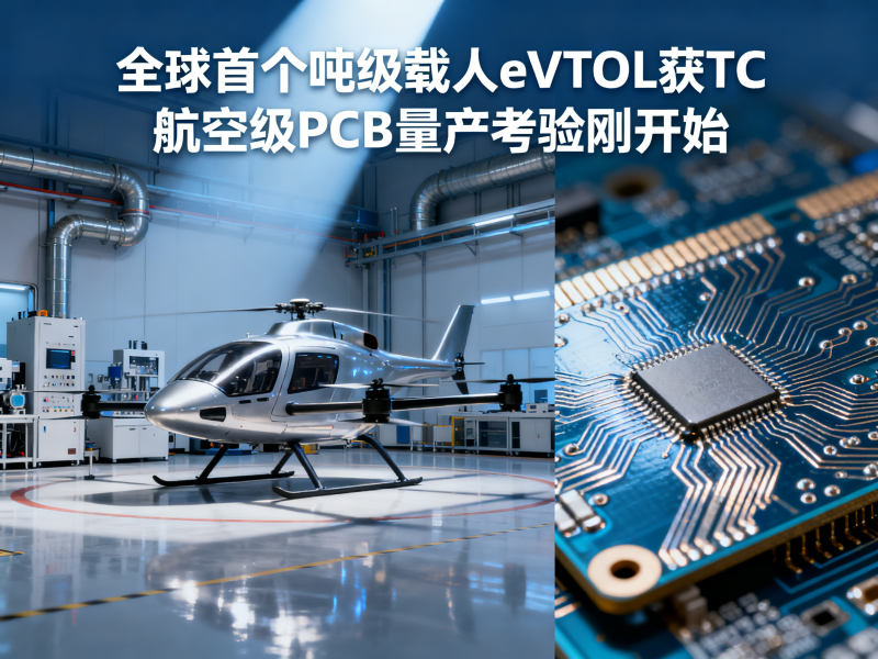 全球首个吨级载人eVTOL获TC，航空级PCB量产考验刚开始