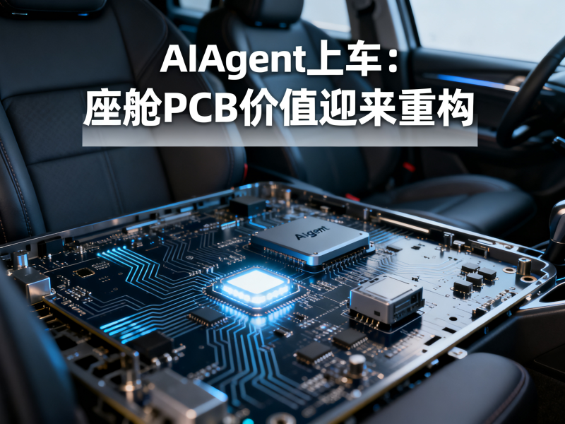 AI Agent上车：汽车正在变成“超级终端”，座舱PCB价值迎来重构