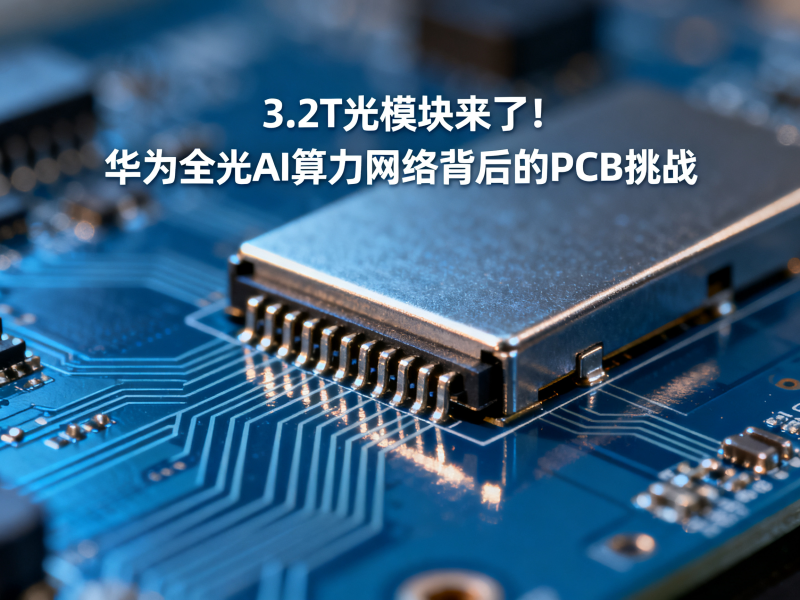 3.2T光模块来了！华为全光AI算力网络背后的PCB挑战