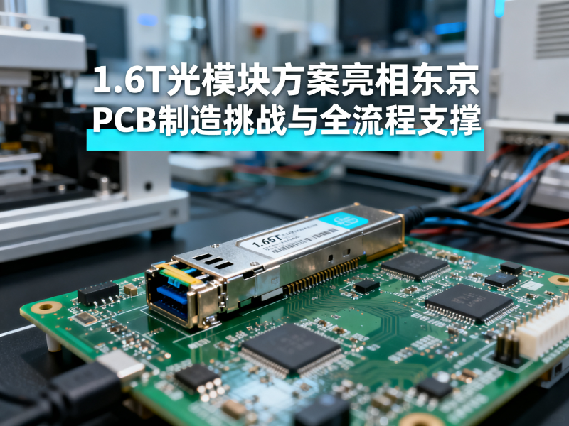 1.6T光模块方案亮相东京：PCB制造挑战与全流程支撑