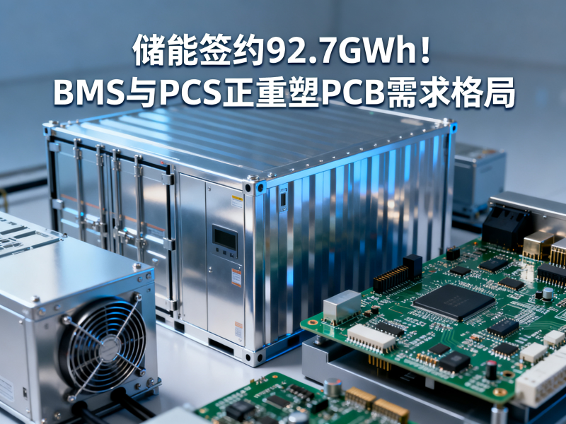储能签约92.7GWh！BMS与PCS正重塑PCB需求格局