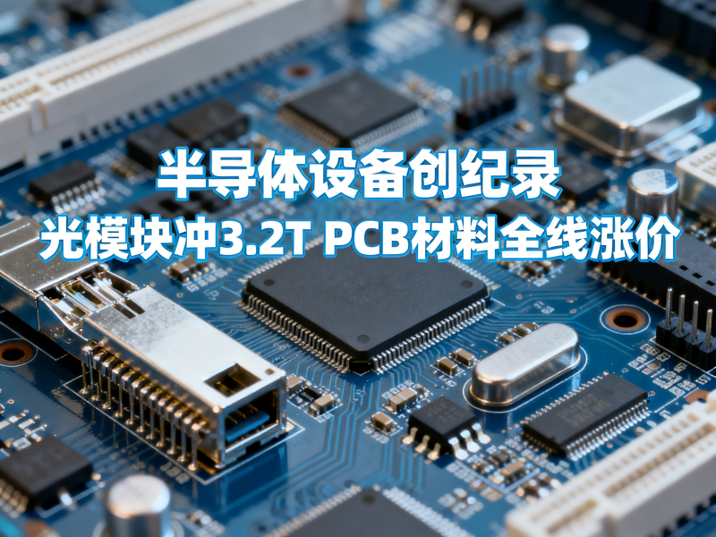 聚多邦|2026年电子行业简报(半导体设备创纪录+光模块冲3.2T+PCB材料全线涨价)