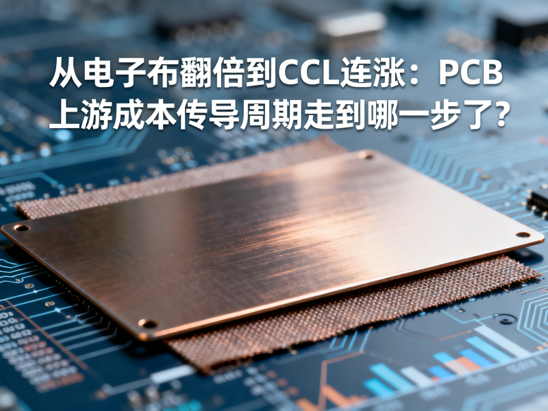 从电子布翻倍到CCL连涨：PCB上游成本传导周期走到哪一步了？