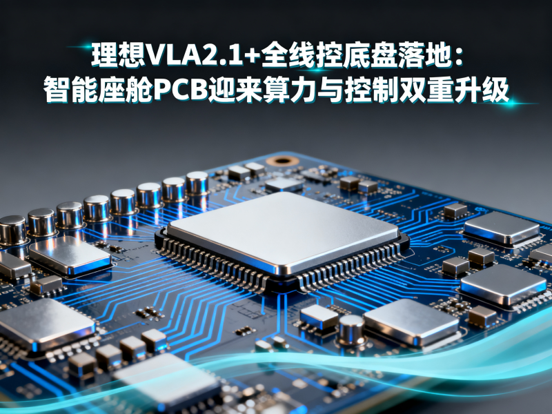 理想VLA2.1+全线控底盘落地：智能座舱PCB迎来算力与控制双重升级