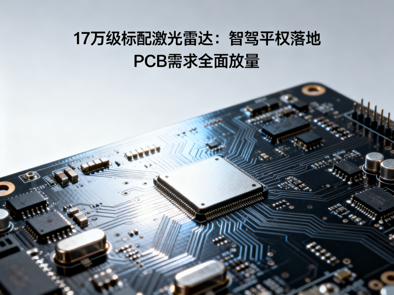 17万级全系标配激光雷达：智驾平权开启，PCB进入规模化放量周期