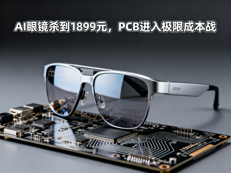 1899元AI眼镜入局消费级赛道，PCB进入“成本+轻量+量产”三重压力期