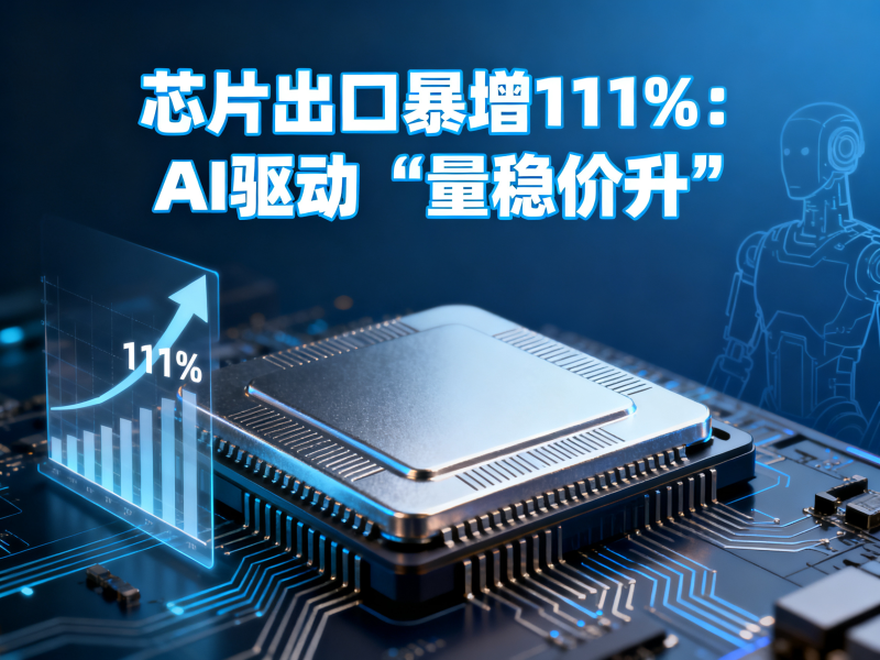 芯片出口暴增111%：AI驱动“量稳价升”