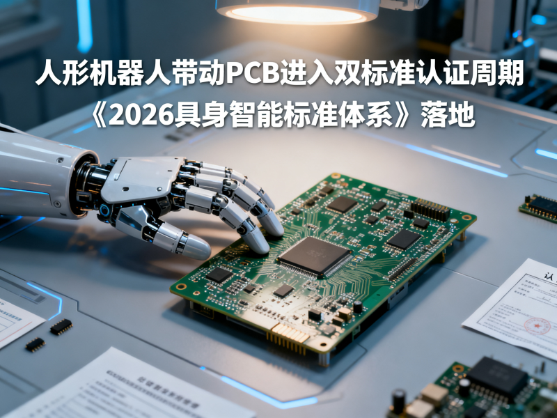 《2026具身智能标准体系》落地：人形机器人带动PCB进入双标准认证周期