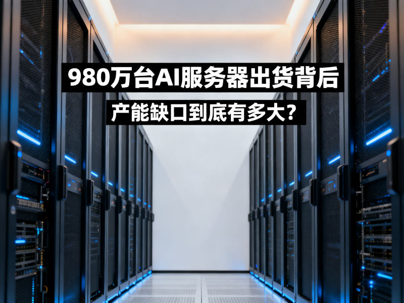 980万台AI服务器出货背后： 产能缺口到底有多大？