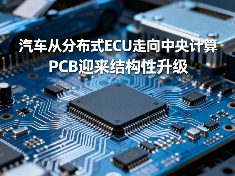 汽车从分布式ECU走向中央计算：PCB迎来结构性升级