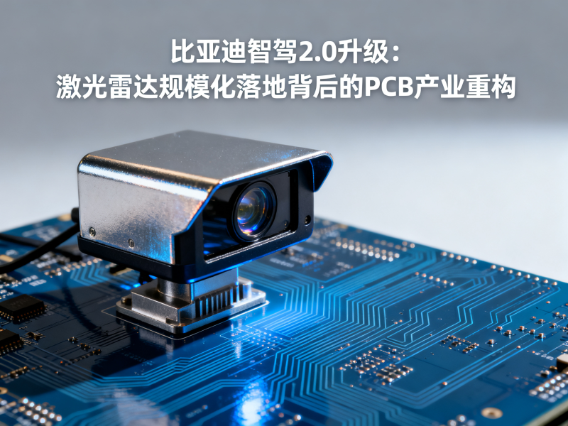 比亚迪智驾2.0升级：激光雷达规模化落地背后的PCB产业重构