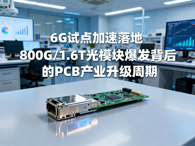 6G试点加速落地：800G/1.6T光模块爆发背后的PCB产业升级周期