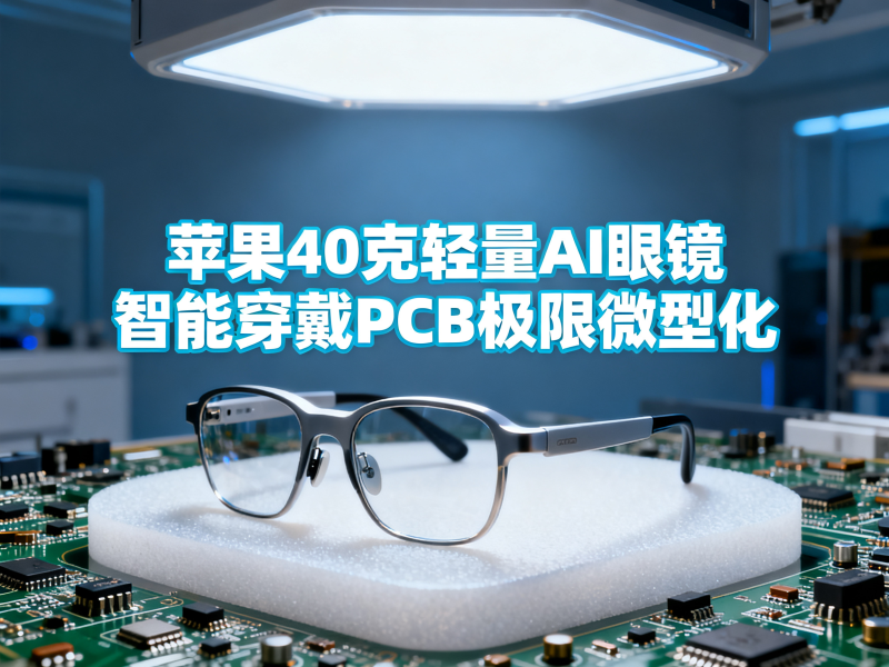 苹果转向40克轻量AI眼镜：智能穿戴PCB迎来极限微型化周期