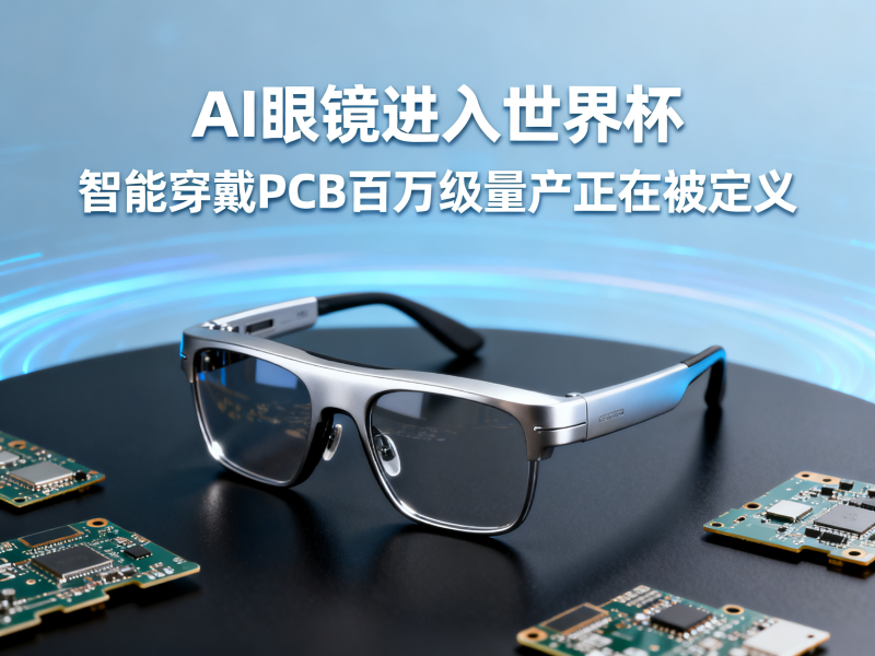 AI眼镜进入世界杯：智能穿戴PCB百万级量产正在被定义