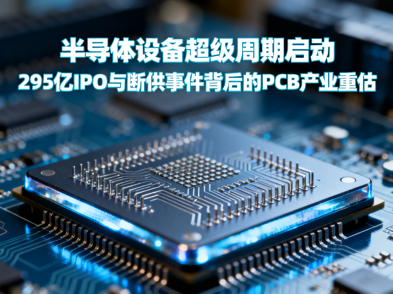 半导体设备超级周期启动：295亿IPO与断供事件背后的PCB产业重估