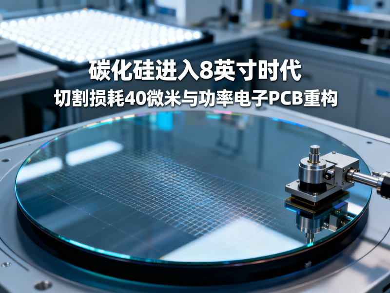 碳化硅进入8英寸时代：切割损耗降至40微米背后的功率电子PCB重构