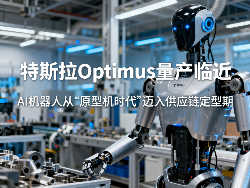 特斯拉Optimus量产临近：AI机器人从“原型机时代”迈入供应链定型期