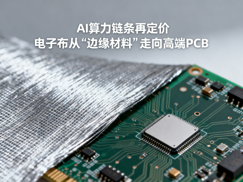AI算力链条再定价：电子布从“边缘材料”走向高端PCB的关键变量
