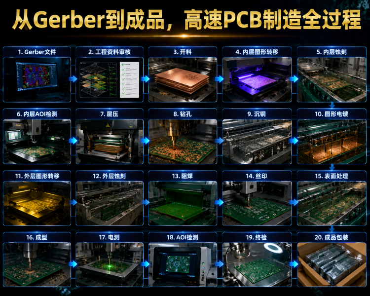 从Gerber到成品，高速PCB制造全过程