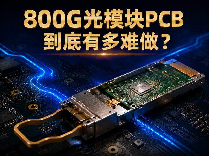 800G光模块PCB到底有多难做？