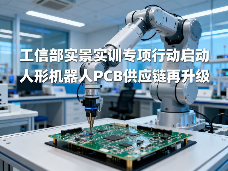 工信部实景实训专项行动启动，人形机器人PCB供应链准入门槛再升级