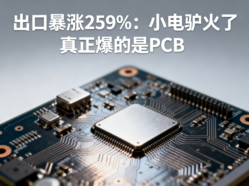 出口暴涨259%：小电驴火了，但真正爆的是PCB