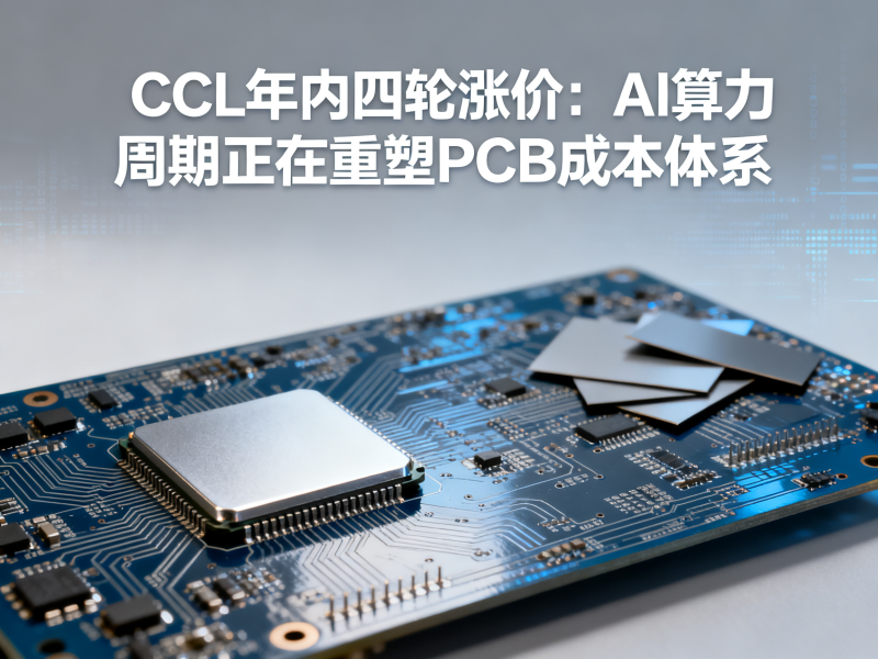 CCL年内四轮涨价：AI算力周期正在重塑PCB成本体系