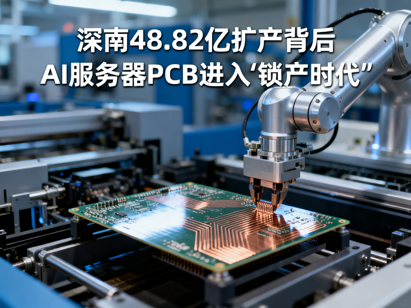 深南48.82亿扩产背后：AI服务器PCB进入“锁产时代”
