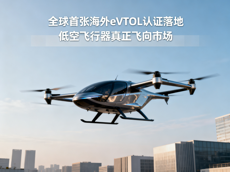 全球首张海外eVTOL认证落地：低空飞行器开始真正“飞向市场”