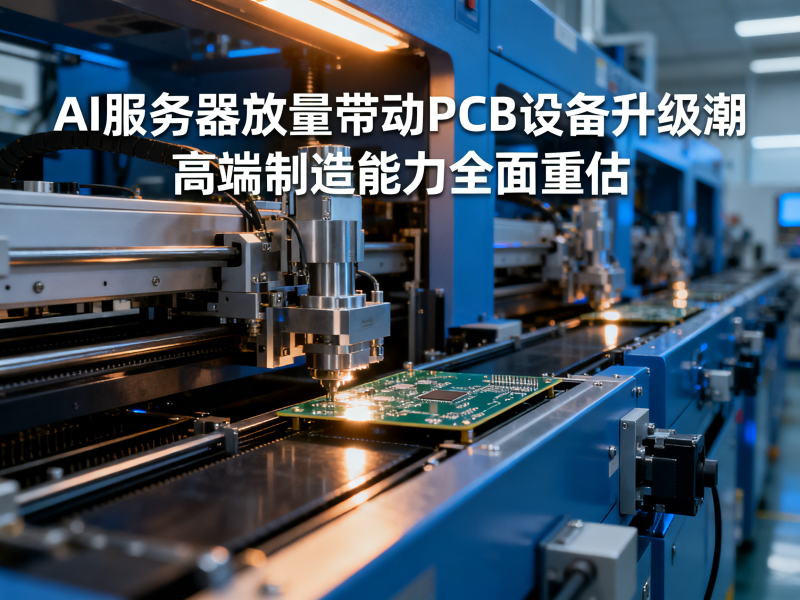 AI服务器放量带动PCB设备升级潮：高端制造能力全面重估