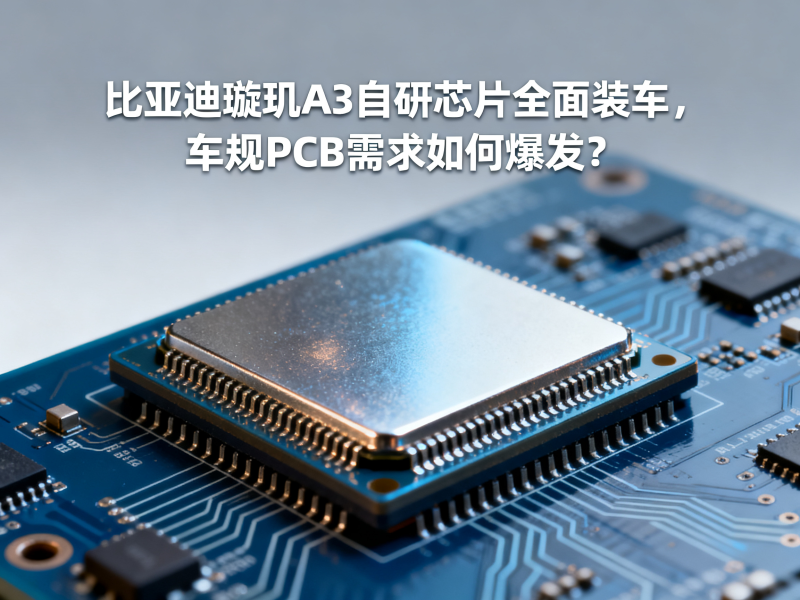 比亚迪璇玑A3自研芯片全面装车，车规PCB需求如何爆发？