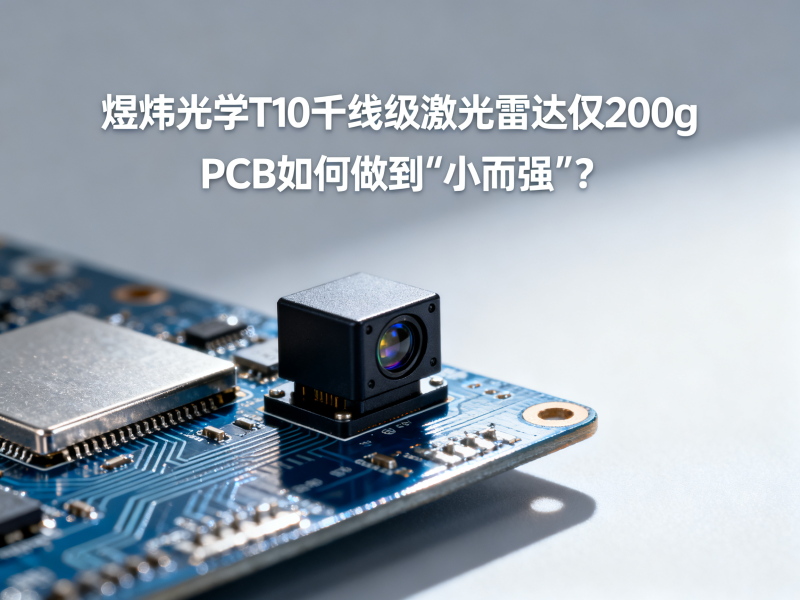 煜炜光学发布T10千线级激光雷达仅200g，PCB如何做到