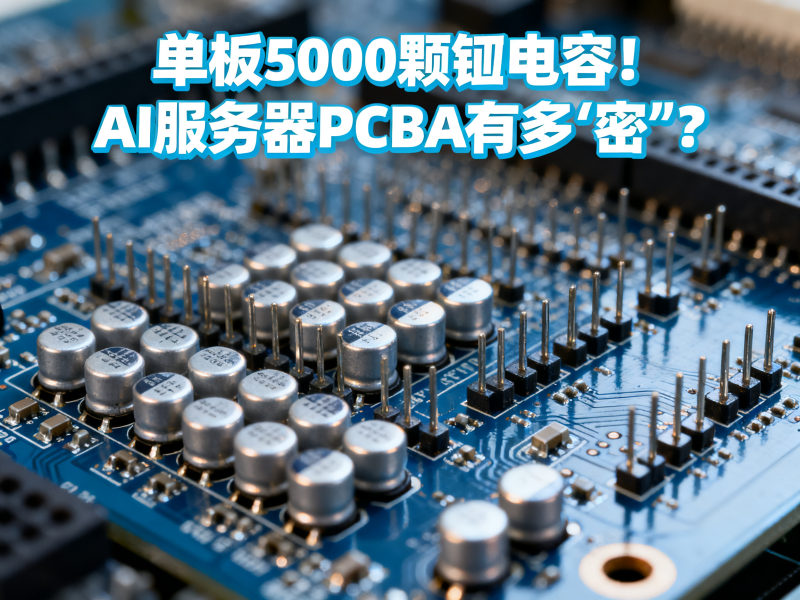 单板5000颗钽电容！AI服务器PCBA有多