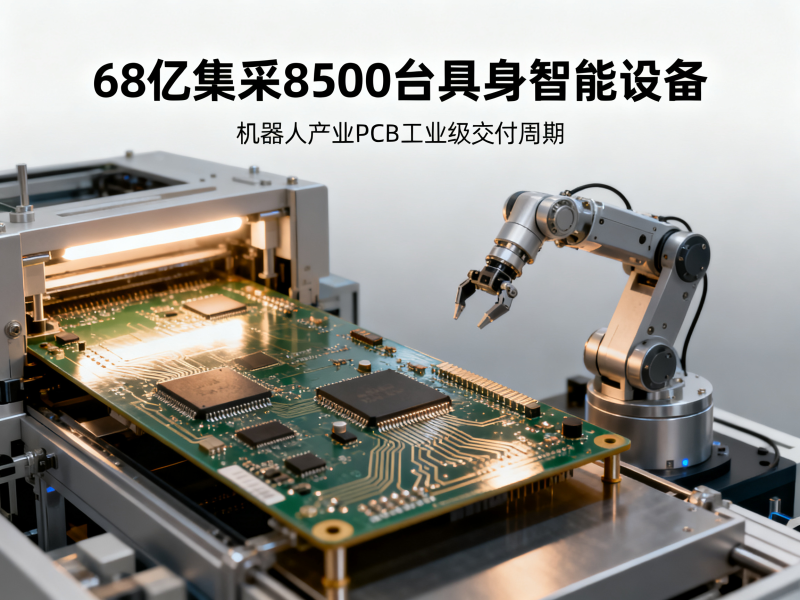 68亿集采8500台具身智能设备：机器人产业PCB工业级进入交付周期