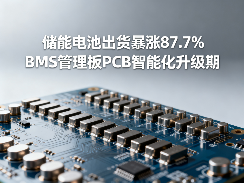 储能电池出货暴涨87.7%：BMS管理板PCB进入