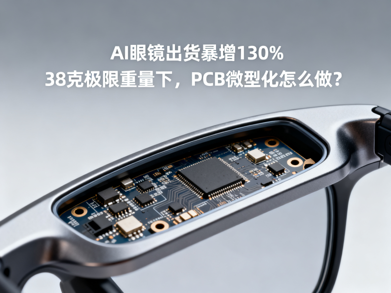 AI眼镜出货暴增130%：38克极限重量下，PCB微型化怎么做？