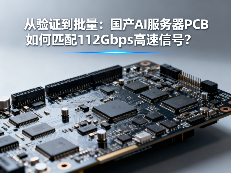 从验证到批量：国产AI服务器PCB如何匹配112Gbps高速信号？