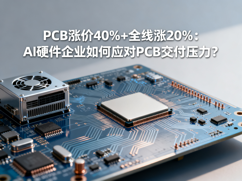 PCB涨价40%+全线涨20%：AI硬件企业如何应对PCB交付压力？