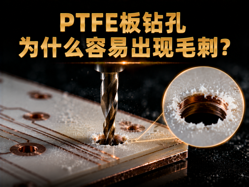 PTFE板钻孔为什么容易出现毛刺？