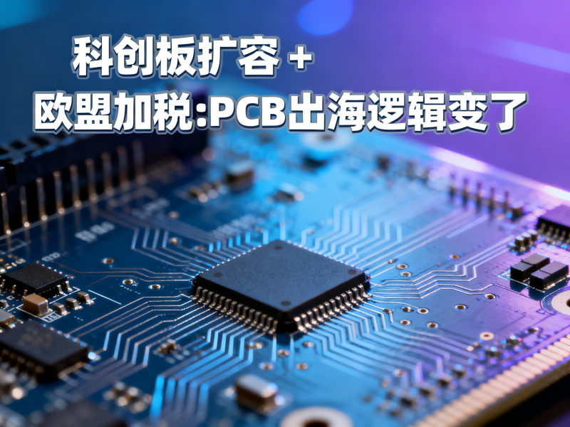 科创板扩容 + 欧盟加税：PCB出海逻辑变了