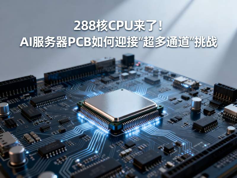 288核CPU来了！AI服务器PCB如何迎接